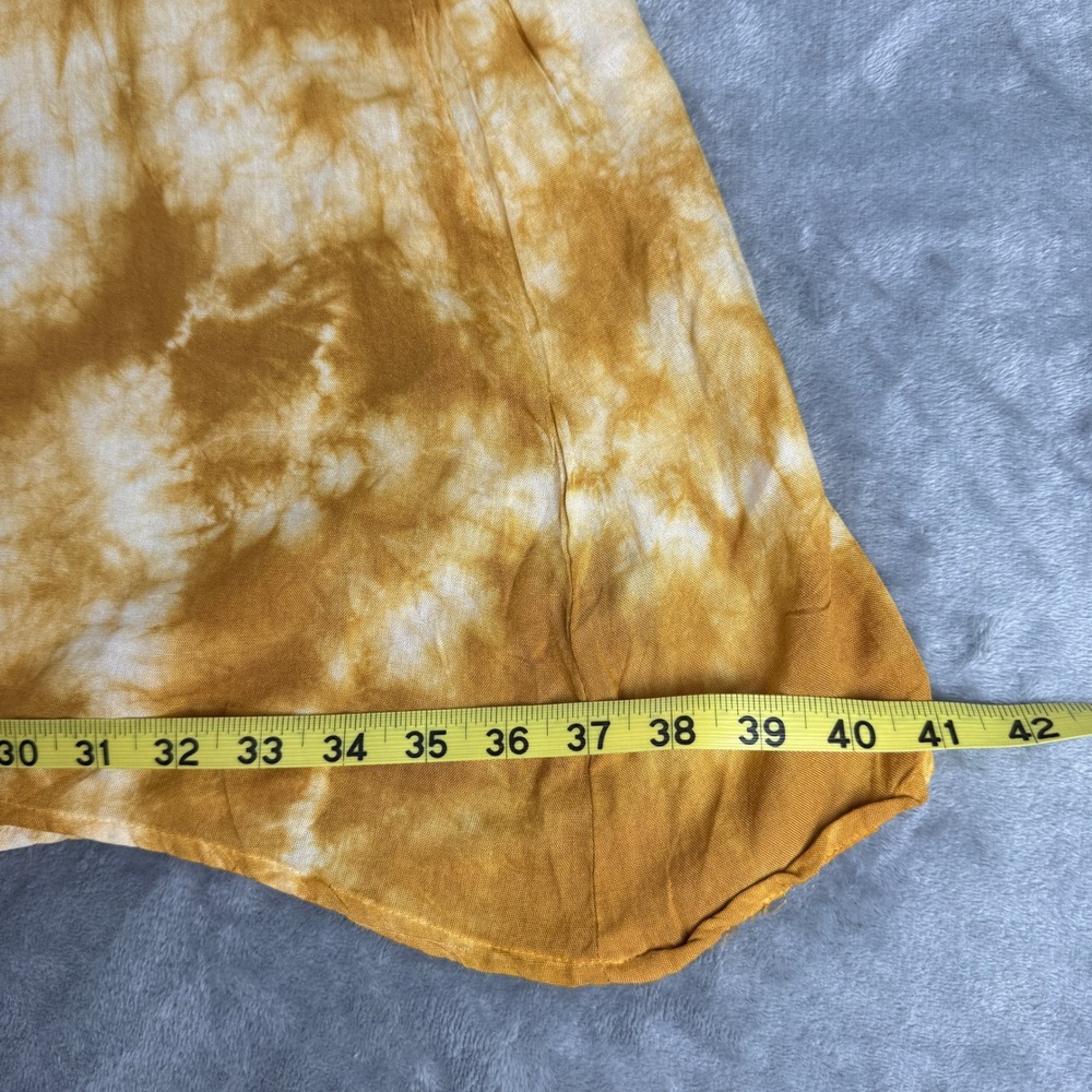 Raviya Mustard Yellow Tie Dye Maxi Dress Womens M NWT Crochet Summer Beachy - Picture 9 of 16